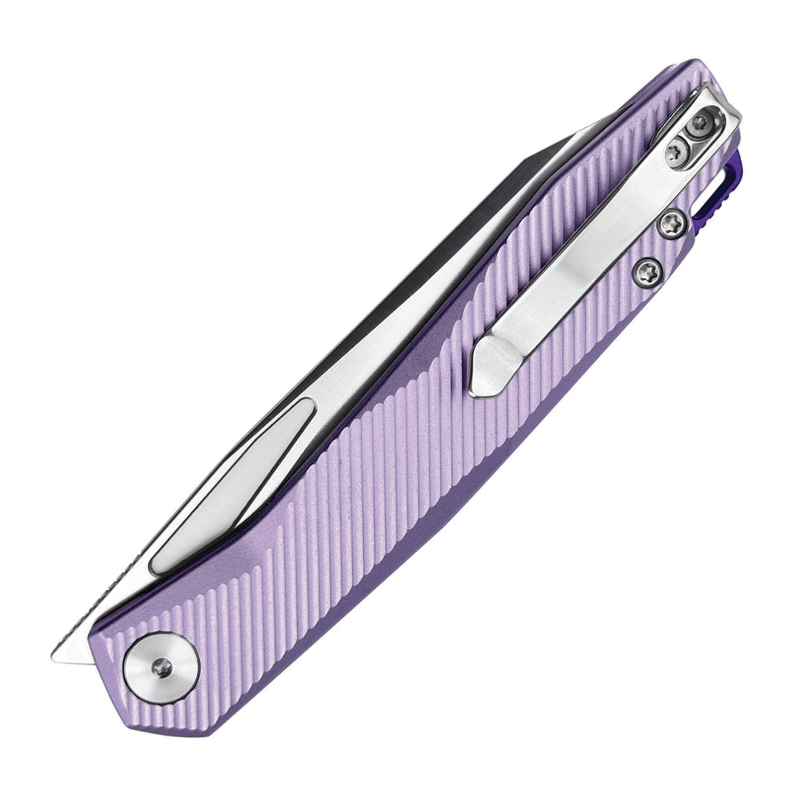 WIXCO Fenix WX21-A Purple Aluminum N690 Front Flipper Folding Knife - product view 2