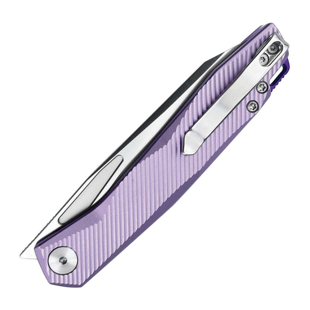 WIXCO Fenix WX21-A Purple Aluminum N690 Front Flipper Folding Knife - product view 2