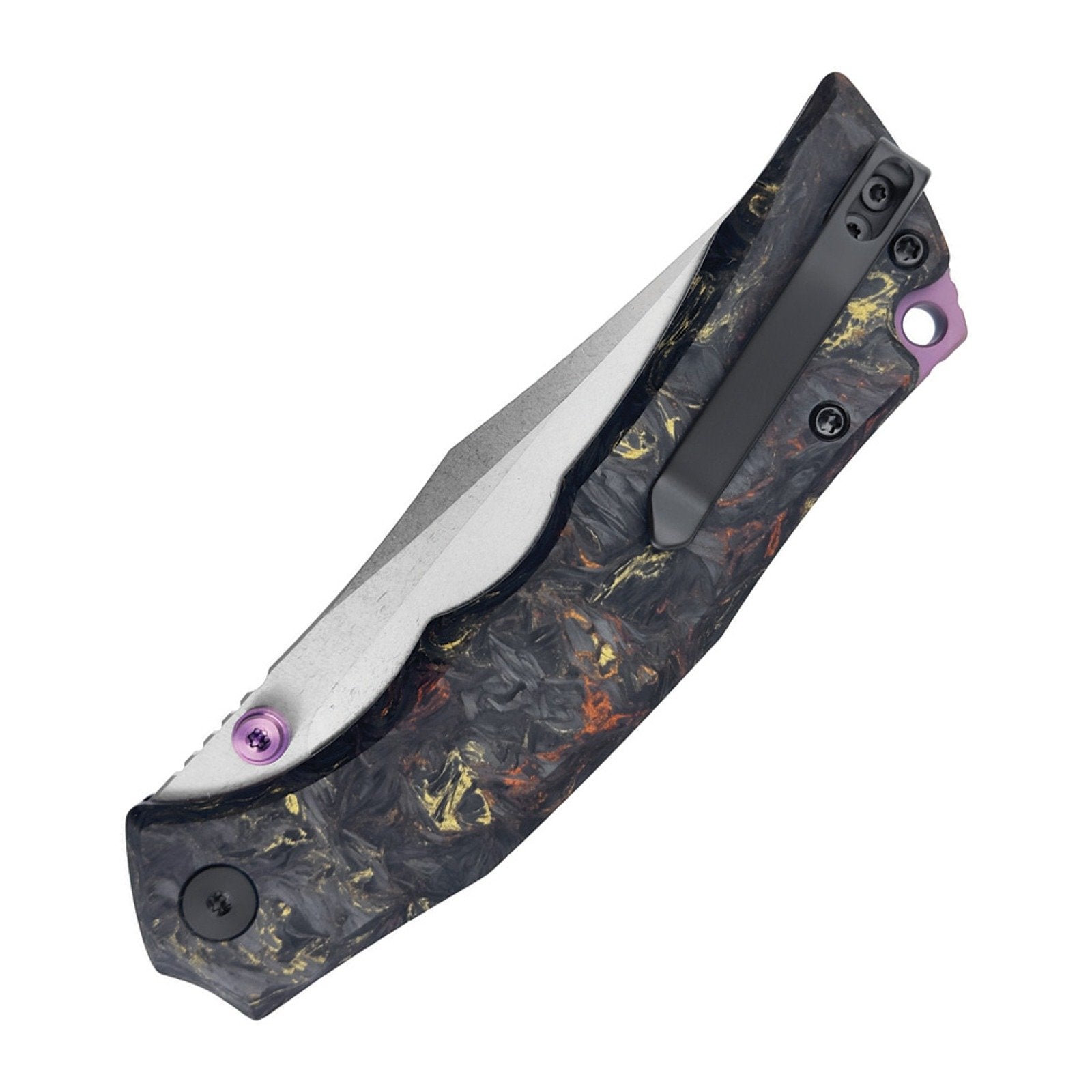 WIXCO Jugger WX22-A N690 Carbon Fiber Button Lock Folding Knife - product view 2