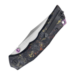 WIXCO Jugger WX22-A N690 Carbon Fiber Button Lock Folding Knife - product view 2