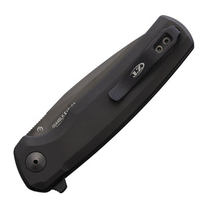 Zero Tolerance 0044BLK Button Lock Titanium Folding Knife - CPM S45VN, Drop Point, Titanium product view 2