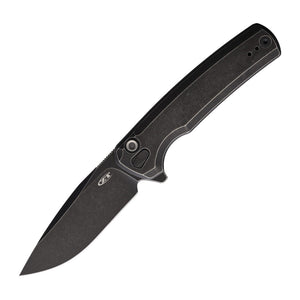 Zero Tolerance 0044BW Button Lock Folding Knife - CPM S45VN, Drop Point, Titanium product photo