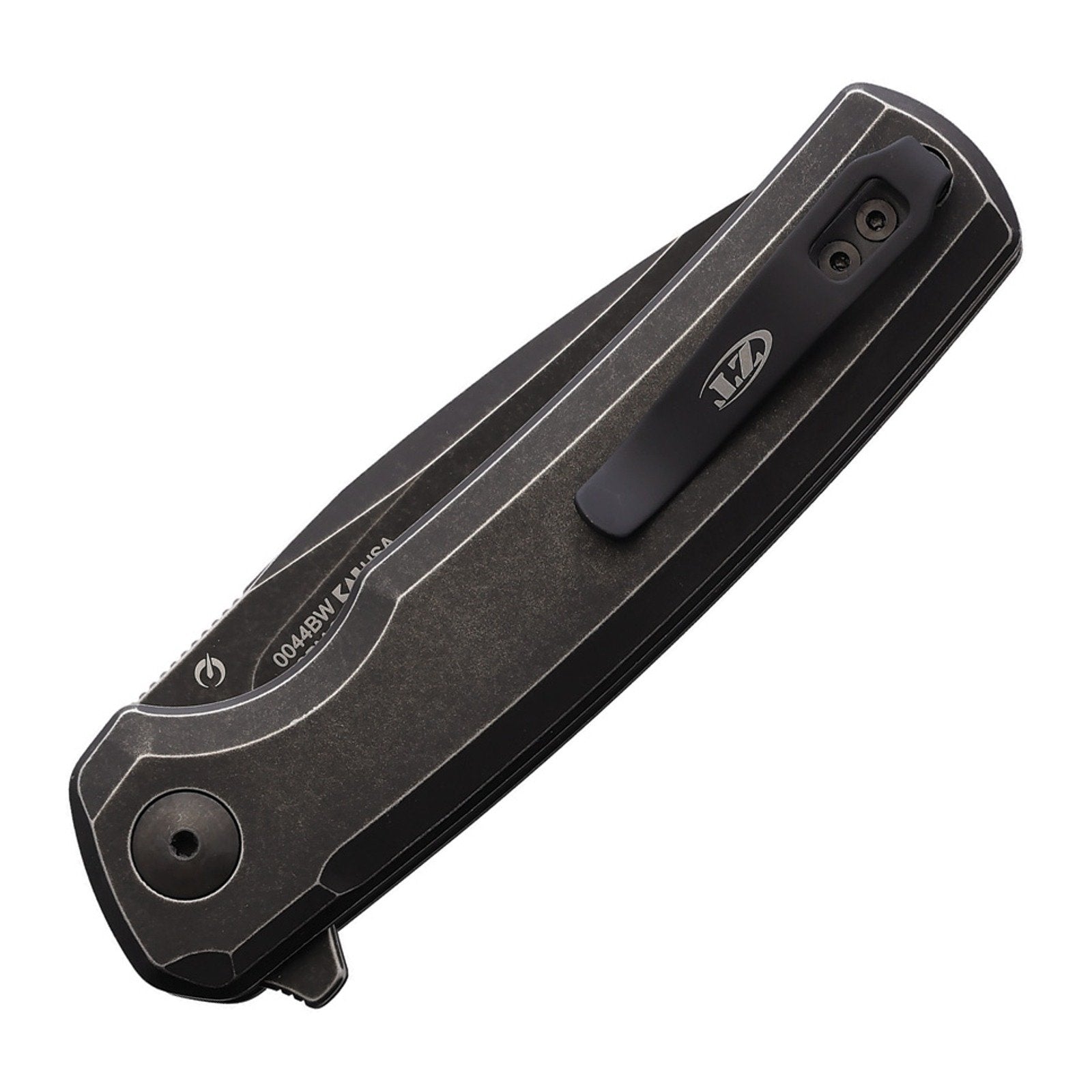 Zero Tolerance 0044BW Button Lock Folding Knife - CPM S45VN, Drop Point, Titanium product view 2