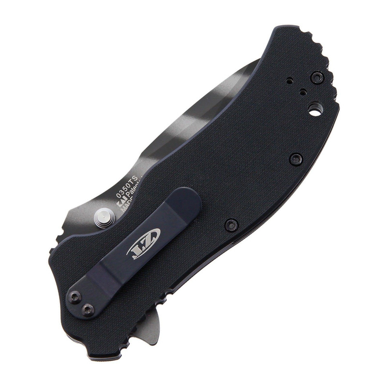 Zero Tolerance 0350TSTR Tritium Scales CPM S30V Folding Knife - CPM S30V, Drop Point, G-10 product view 2