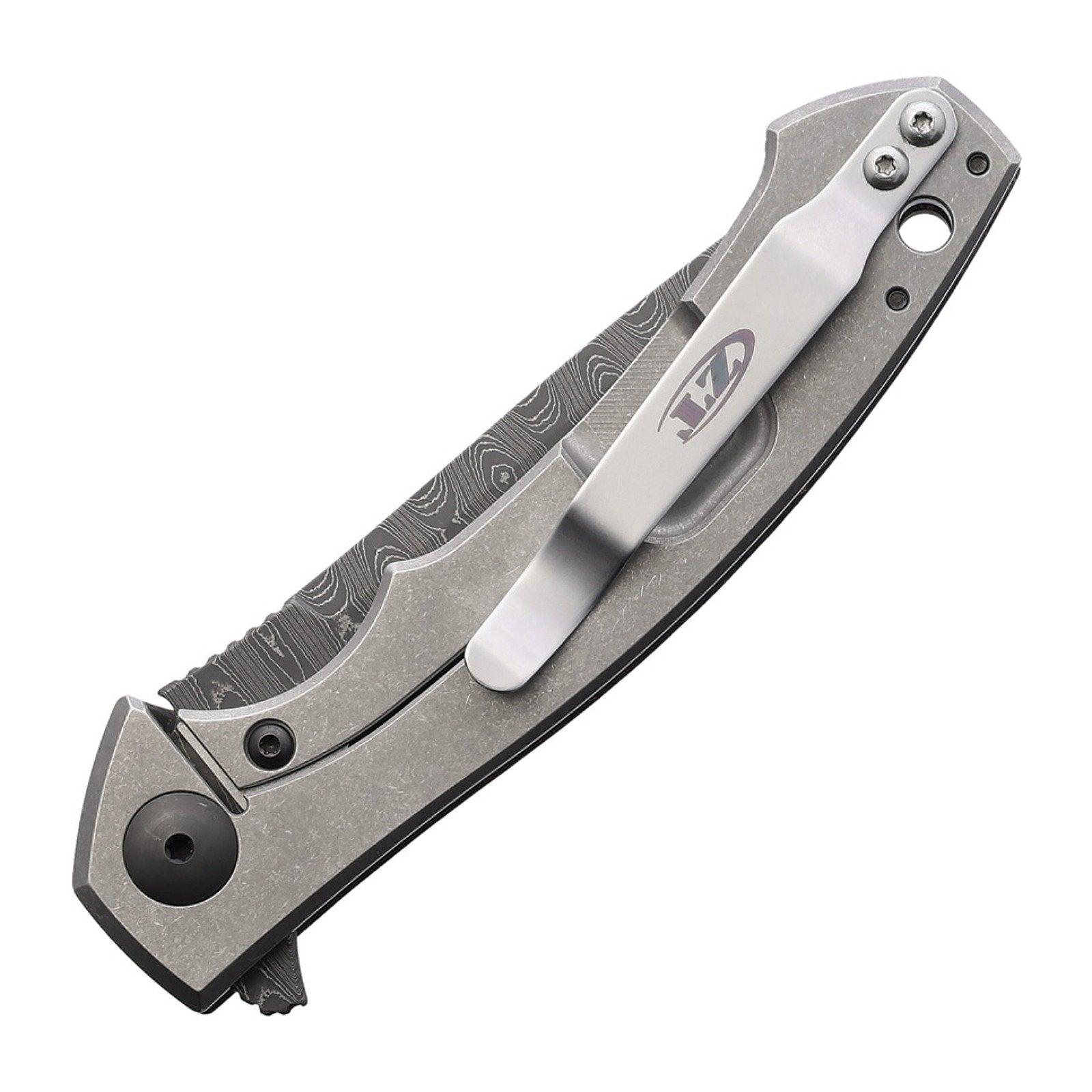 Zero Tolerance Sinkevich 0450CFDAMS Damascus Frame Lock Folding Knife - Damascus, Drop Point, Carbon Fiber, Titanium product