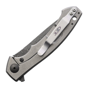Zero Tolerance Sinkevich 0450CFDAMS Damascus Frame Lock Folding Knife - Damascus, Drop Point, Carbon Fiber, Titanium product