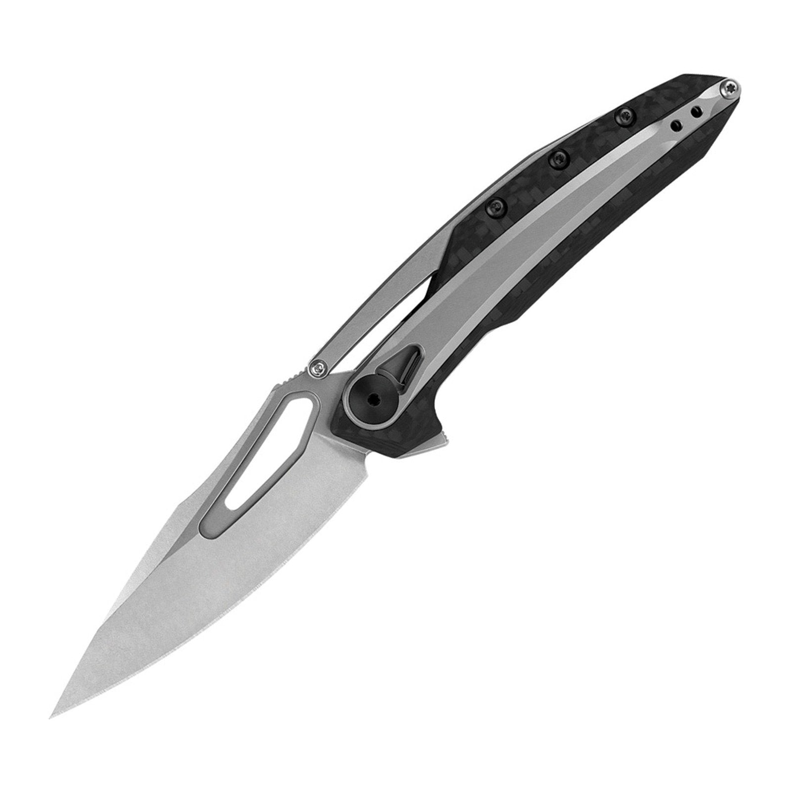 Zero Tolerance 0990 CPM 20CV Carbon Fiber Folding Knife - CPM 20CV, Spear Point, Carbon fiber with steel overlay product